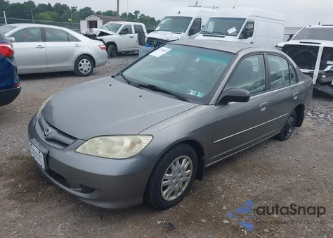 2005 Honda Civic Lx from USA, damaged, VIN 2HGES16695H608105